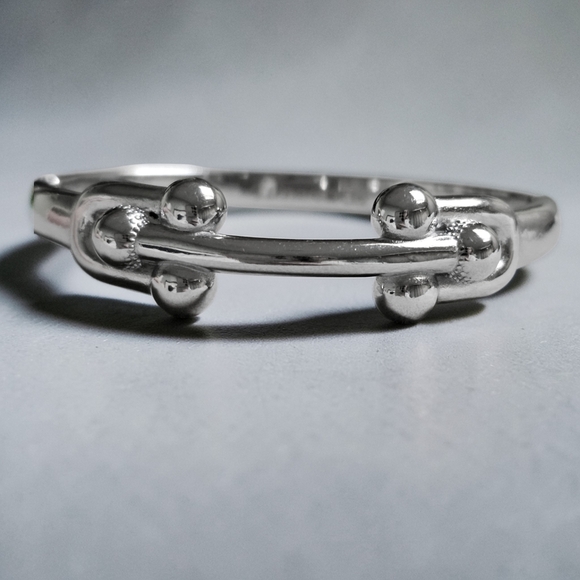 Silver Hardware Bangle - Picture 4 of 6